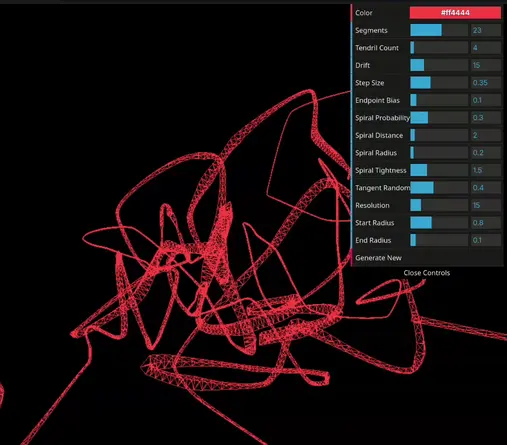 Hermite flower animation